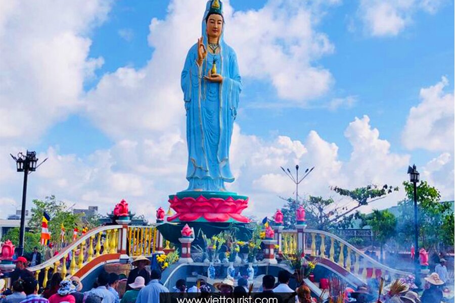 Chùa Quan Âm Nam Hải - Nơi linh thiêng chùa mẹ Nam Hải Bạc Liêu với tâm linh thiêng liêng