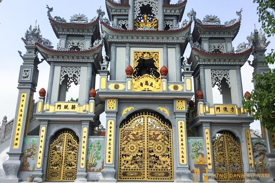 Cổng chùa đẹp - Mẫu cổng chùa đẹp từ nghệ nhân chuyên nghiệp