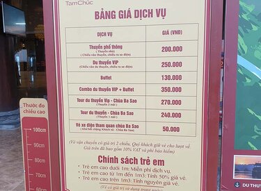 Vé vào chùa Tam Chúc - Giá vé tham quan và thông tin mở cửa mới nhất
