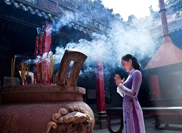 Hình ảnh đẹp khi đi chùa