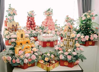 Mâm Quả Cưới Đẹp và Hiện Đại - Gợi ý mâm quả cưới lãng mạn