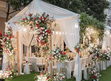 Cách Trang Trí Rạp Đám Cưới Ở Quê Đơn Giản Và Sang Trọng