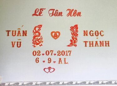 Cách dán chữ xốp đám cưới sáng tạo và ấn tượng