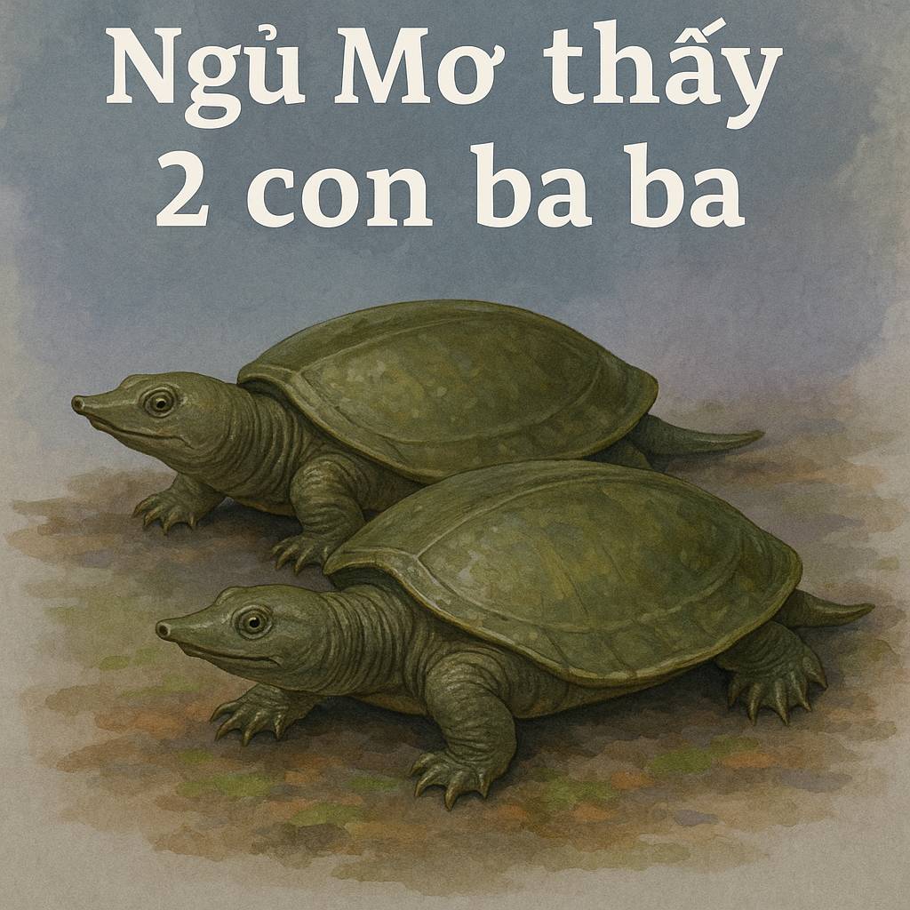 Mơ thấy 2 con ba ba là điềm gì? Đánh số mấy