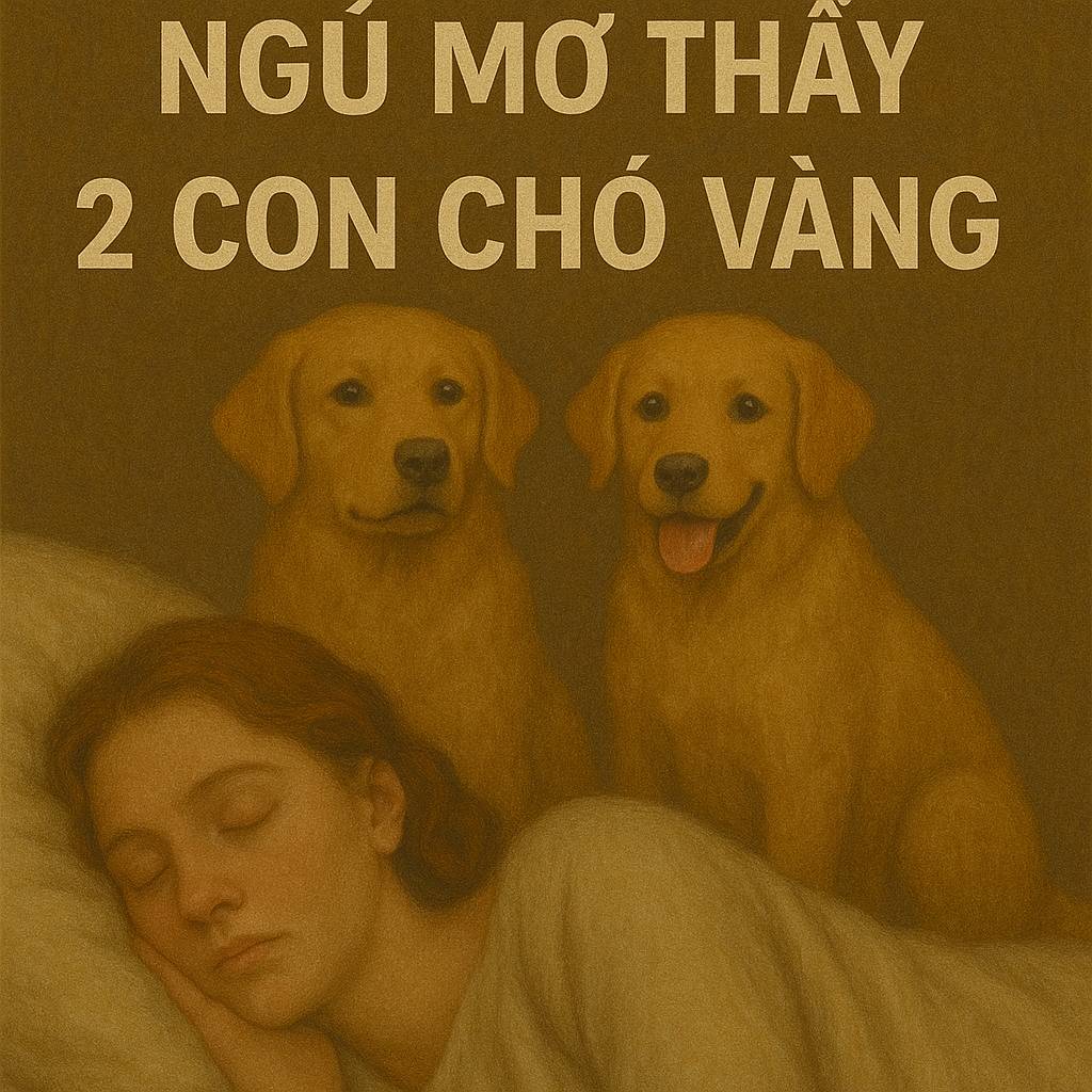 Mơ thấy 2 con chó vàng là điềm gì? Đánh số mấy
