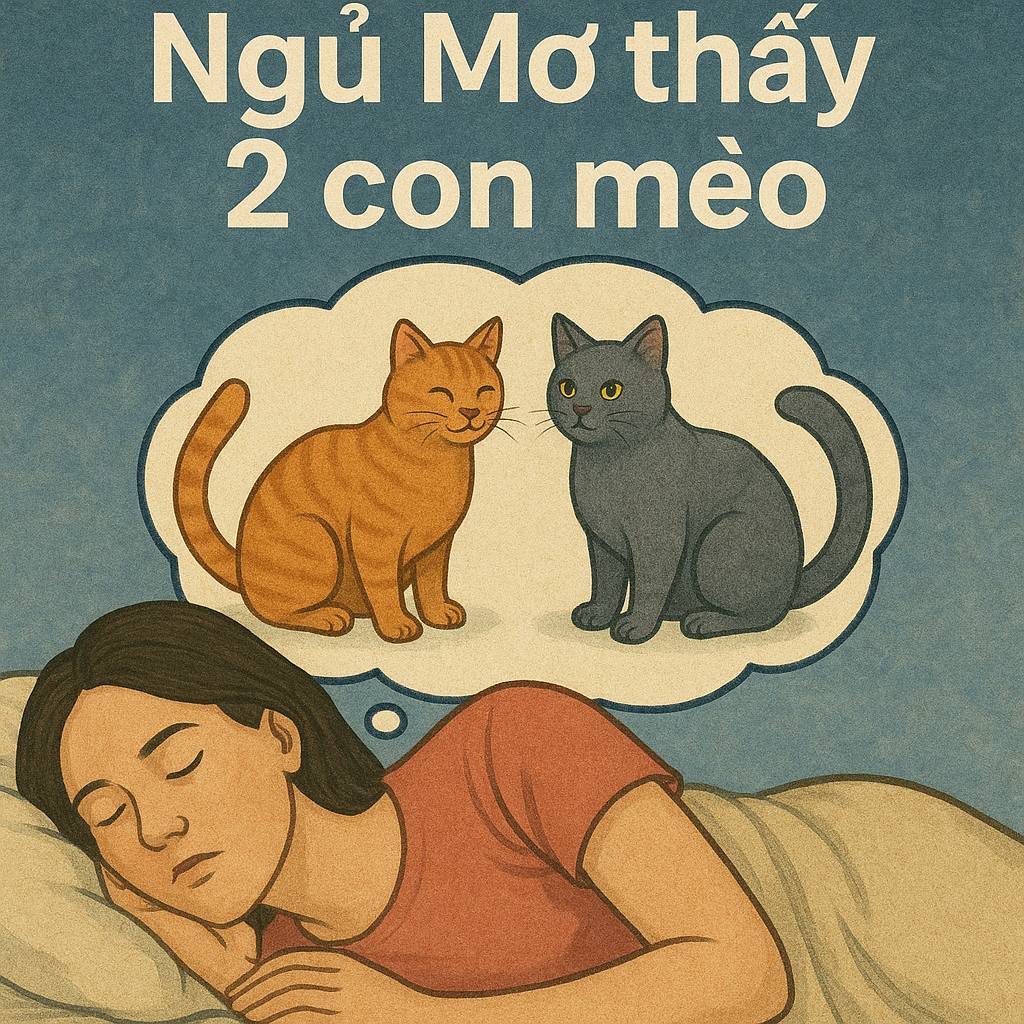 Mơ thấy 2 con mèo là điềm gì? Đánh số mấy chuẩn 2025