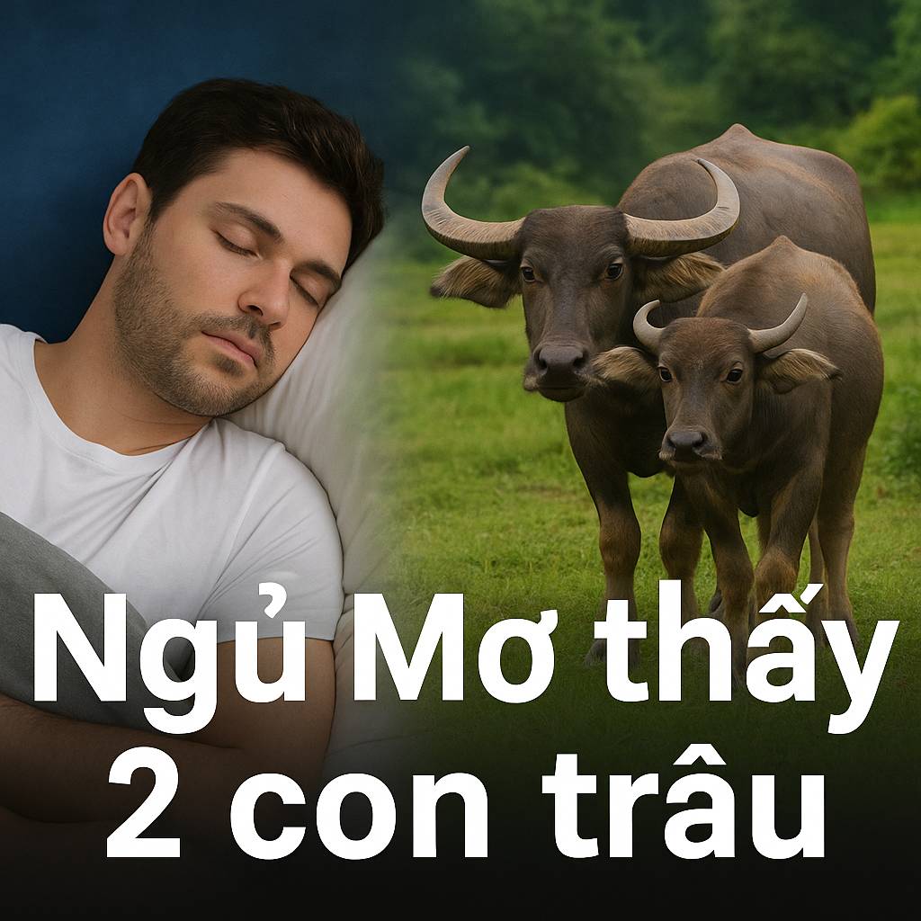 Mơ thấy 2 con trâu là điềm gì? Đánh số mấy