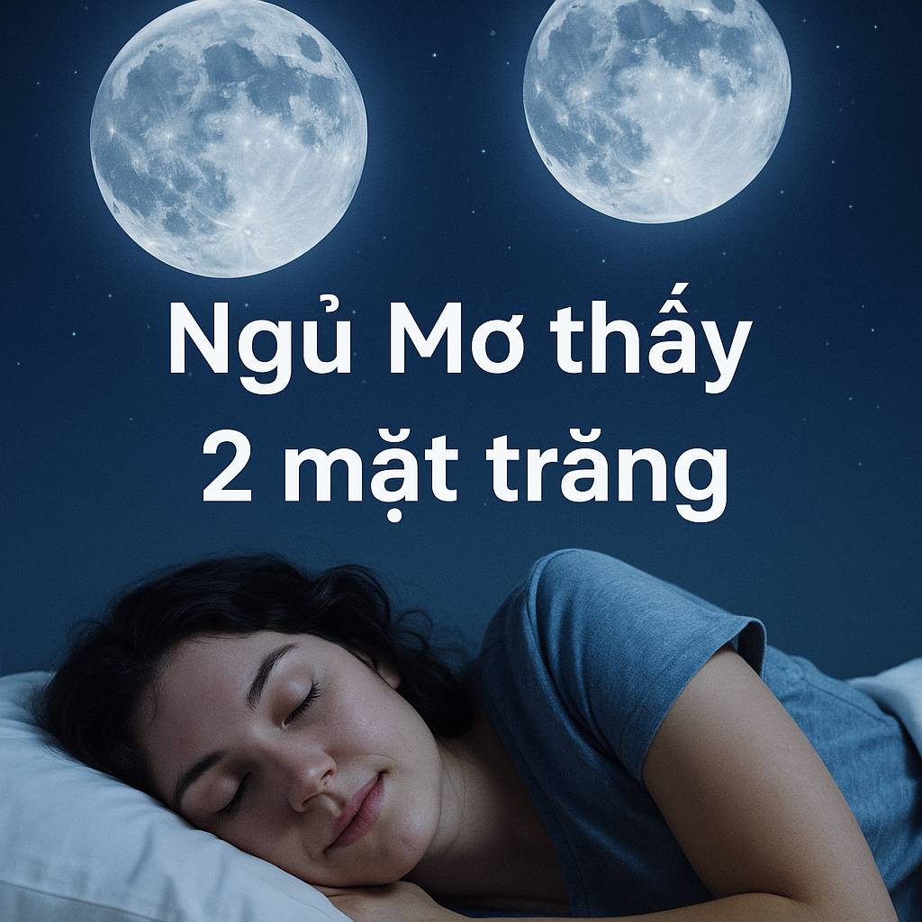 Mơ thấy 2 mặt trăng là điềm gì? Đánh số mấy?