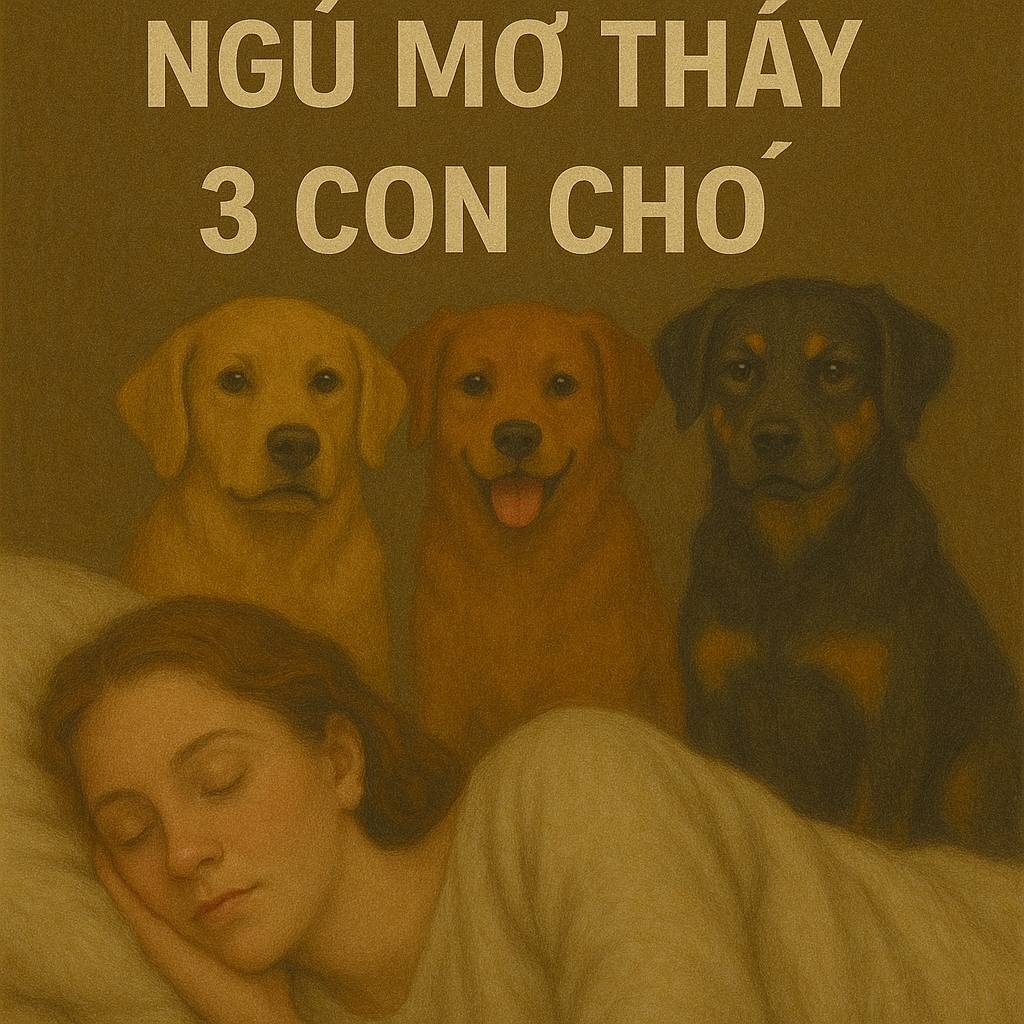 Mơ thấy 3 con chó là điềm gì? Đánh số mấy