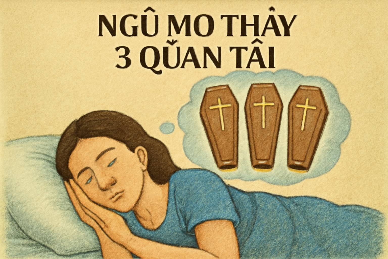Mơ thấy 3 quan tài là điềm gì? Đánh số mấy