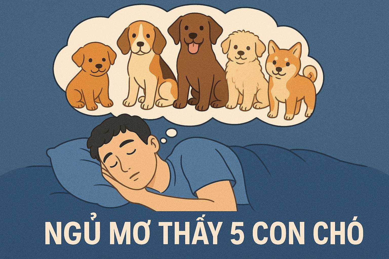 Mơ thấy 5 con chó là điềm gì? Đánh số mấy