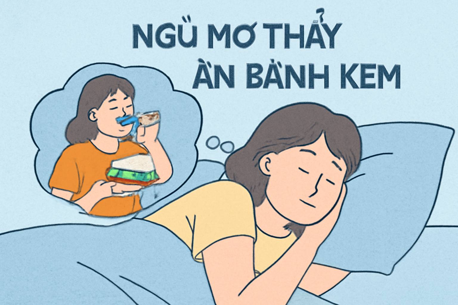 Mơ thấy ăn bánh kem là điềm gì? Đánh số mấy