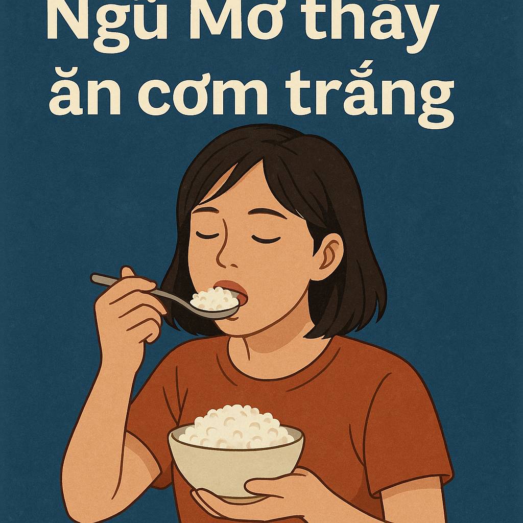 Mơ thấy ăn cơm trắng là điềm gì? Đánh số mấy