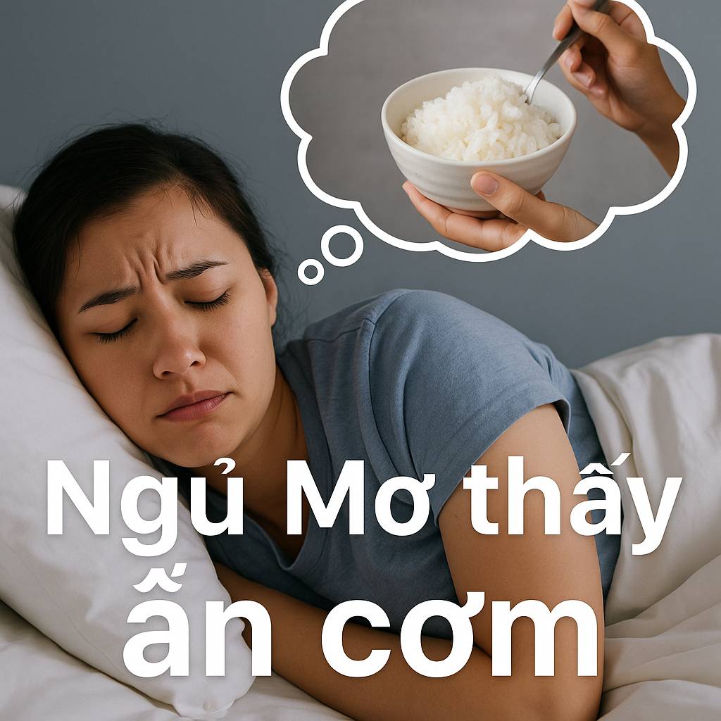 Mơ thấy ăn cơm là điềm gì? Đánh số mấy?