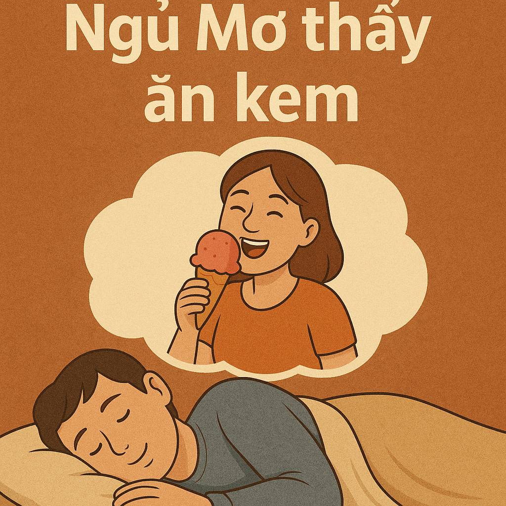 Mơ thấy ăn kem là điềm gì? Đánh số mấy?