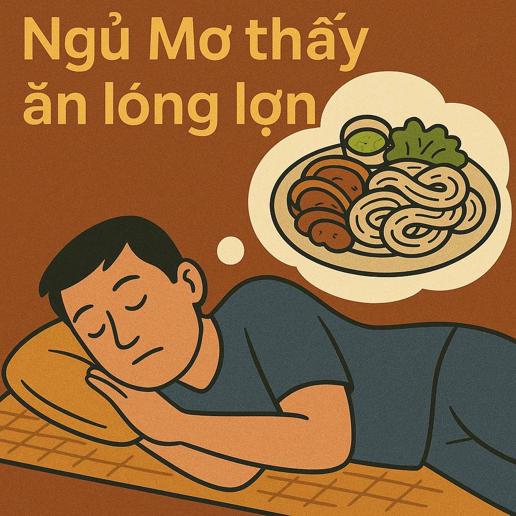 Mơ thấy ăn lòng lợn là điềm gì? Đánh số mấy?