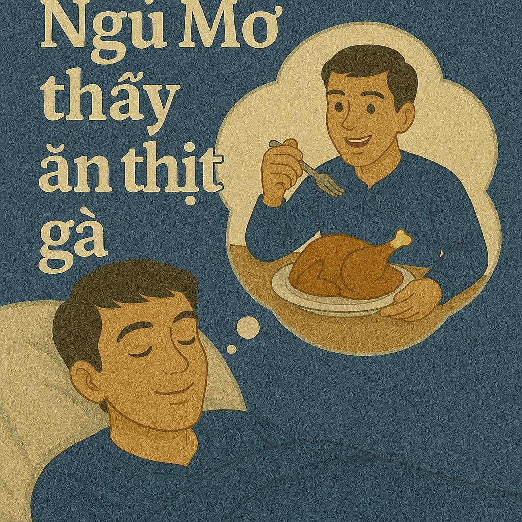 Mơ thấy ăn thịt gà là điềm gì? Đánh số mấy