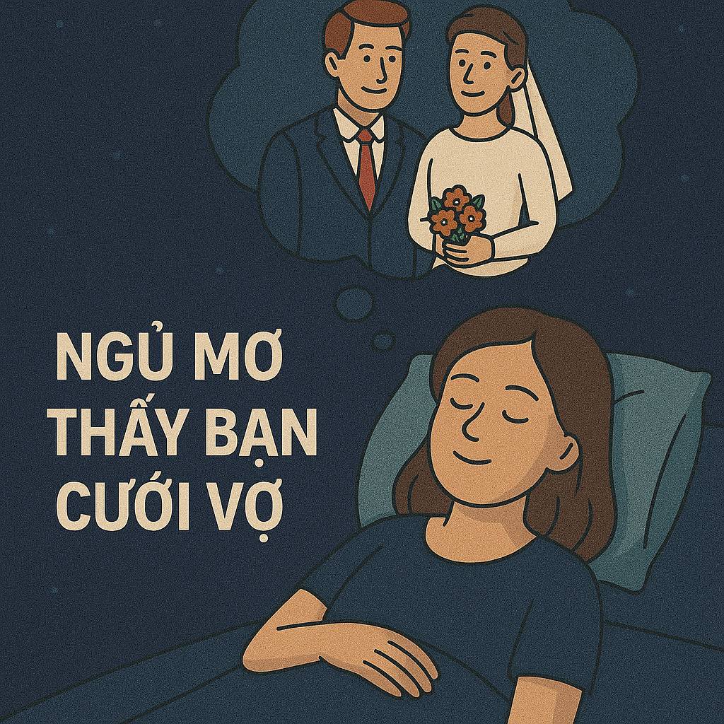 Mơ thấy bạn cưới vợ là điềm gì? Đánh số mấy