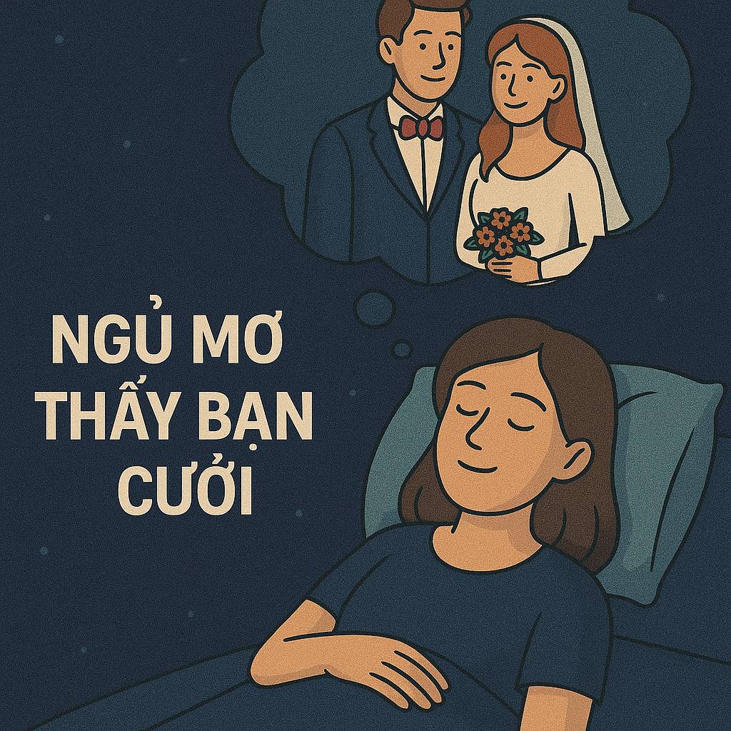 Mơ thấy bạn cưới là điềm gì? Đánh số mấy?