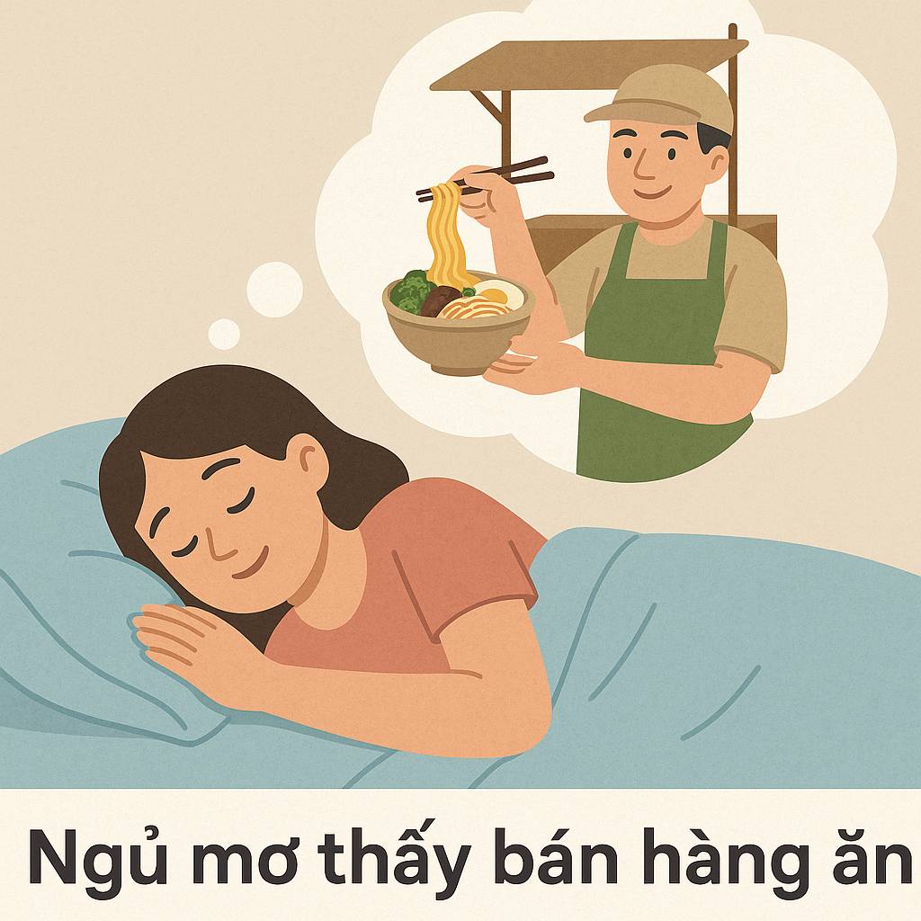 Mơ thấy bán hàng ăn là điềm gì? Đánh số mấy