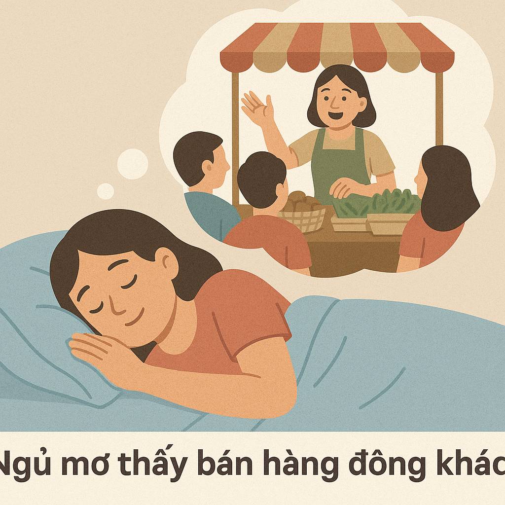 Mơ thấy bán hàng đông khách là điềm gì? Đánh số mấy