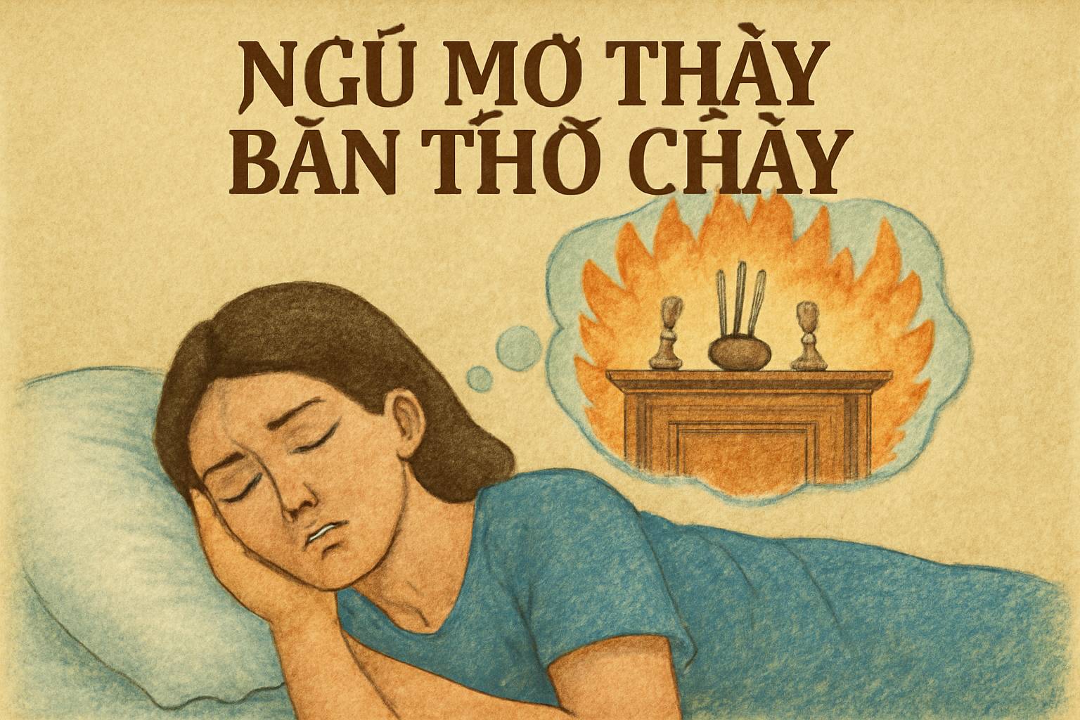 Mơ thấy bàn thờ cháy là điềm gì? Đánh số mấy