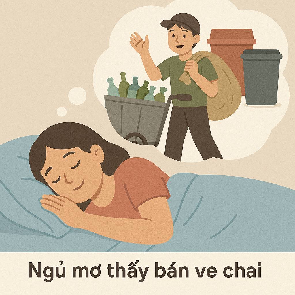Mơ thấy bán ve chai là điềm gì? Đánh số mấy