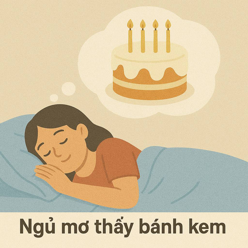 Mơ thấy bánh kem là điềm gì? Đánh số mấy?