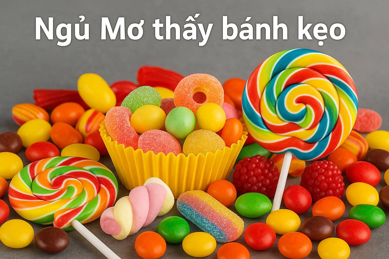 Mơ thấy bánh kẹo là điềm gì? Đánh số mấy?