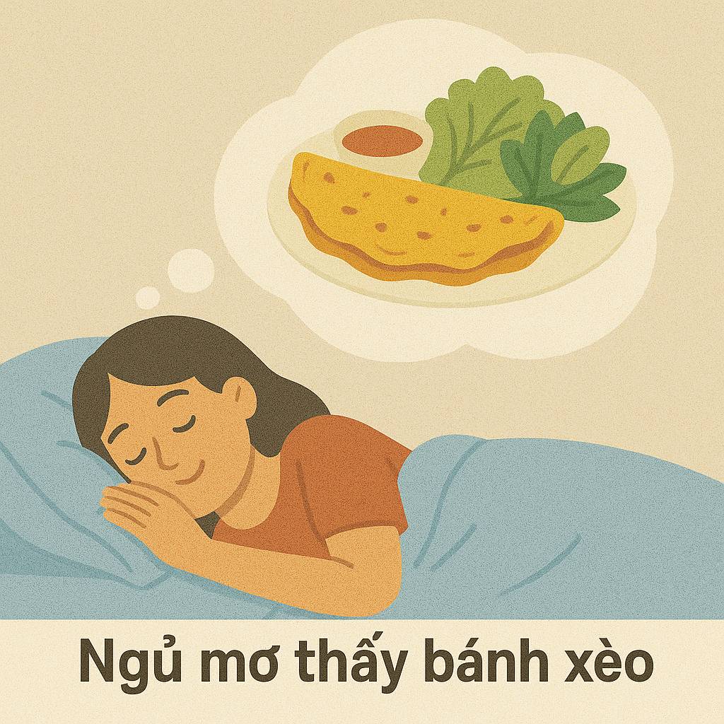 Mơ thấy bánh xèo là điềm gì? Đánh số mấy chuẩn nhất