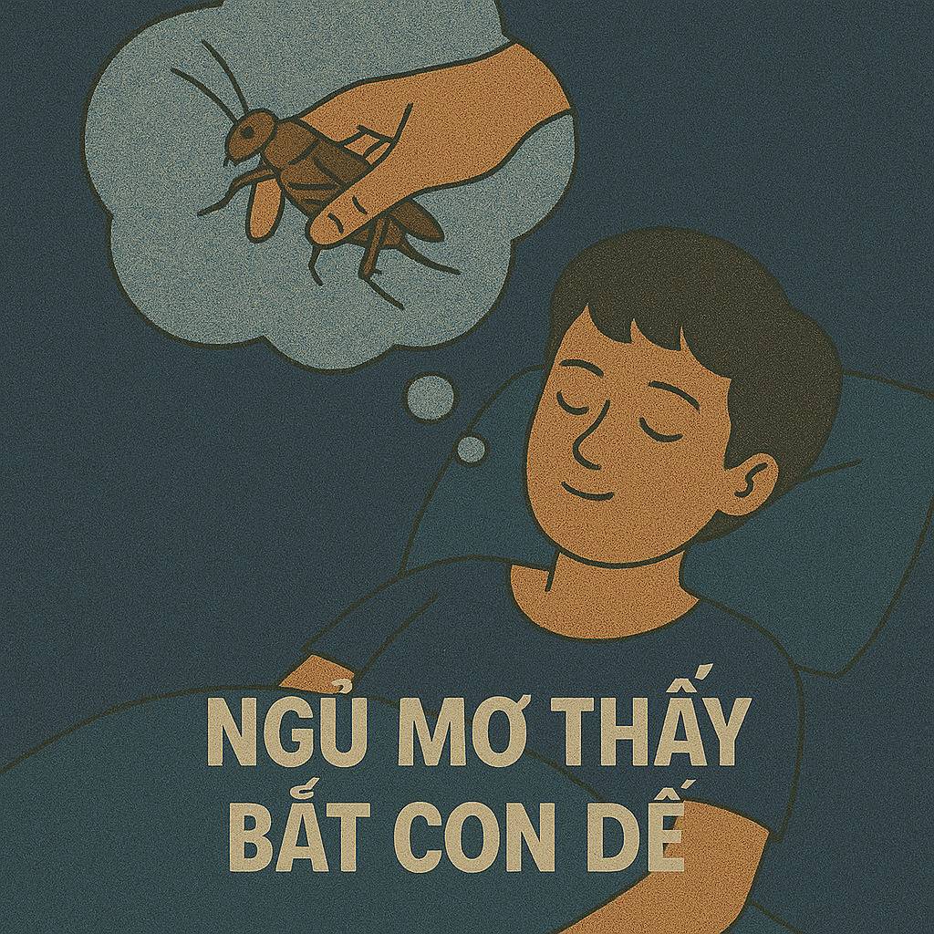Mơ thấy bắt con dế là điềm gì? Đánh số mấy