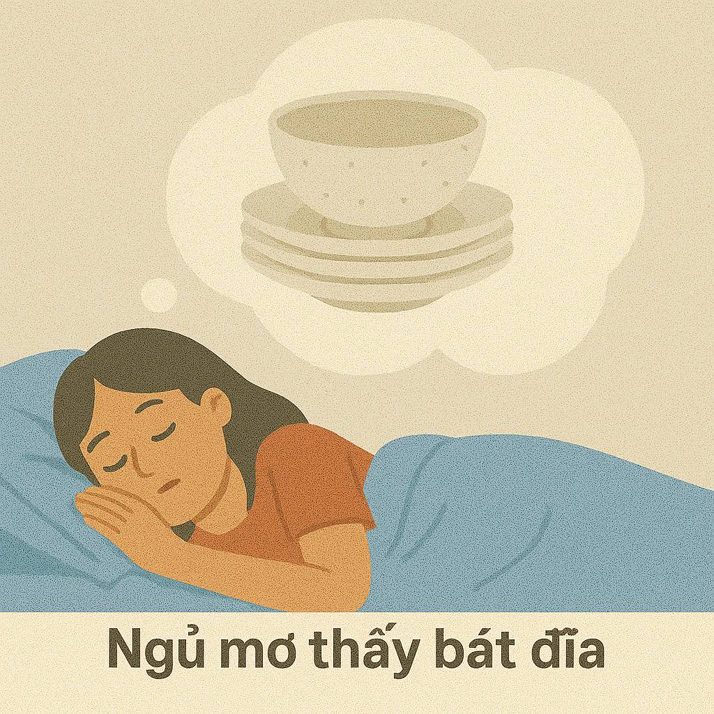 Mơ thấy bát đĩa là điềm gì? Đánh số mấy