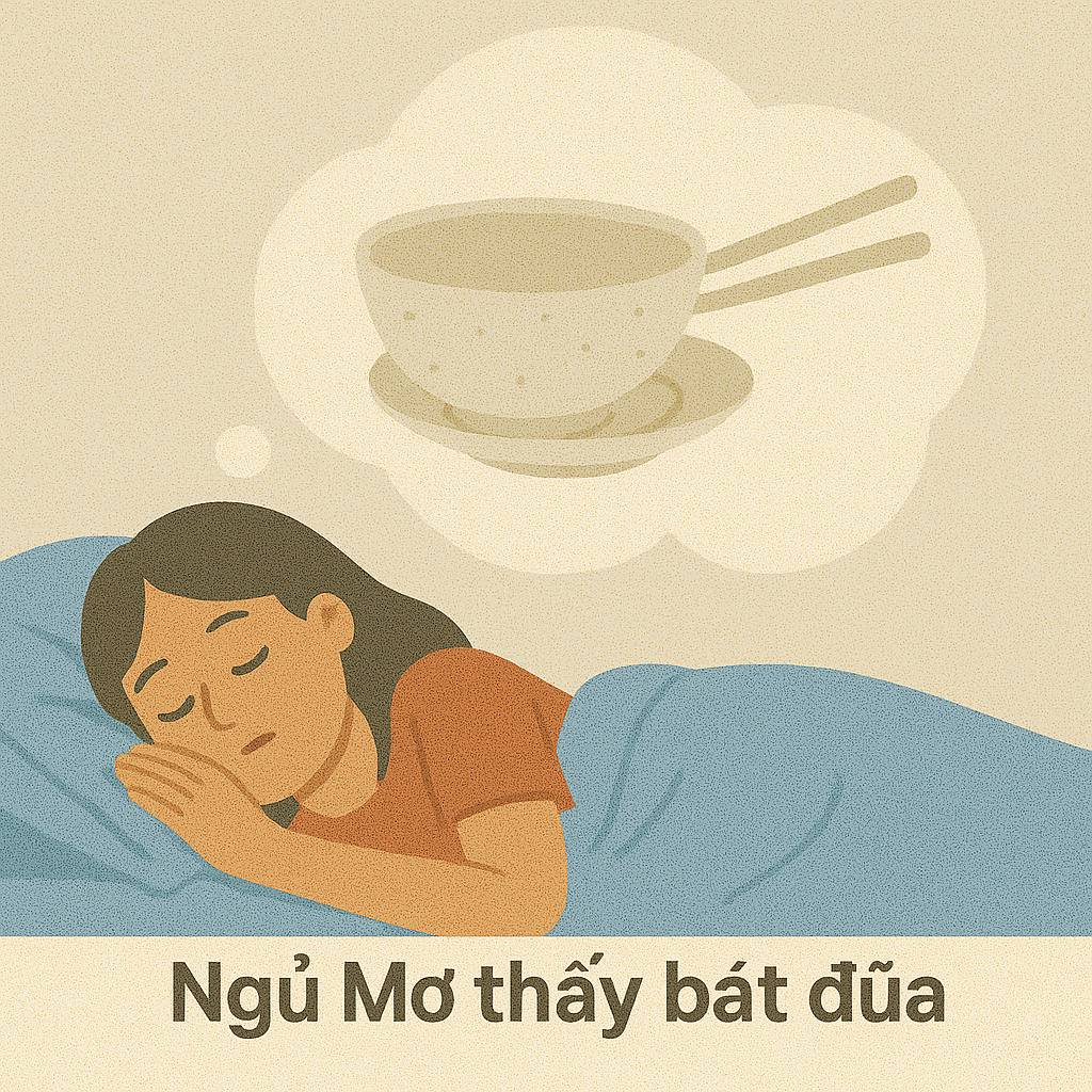 Mơ thấy bát đĩa là điềm gì? Đánh số mấy?
