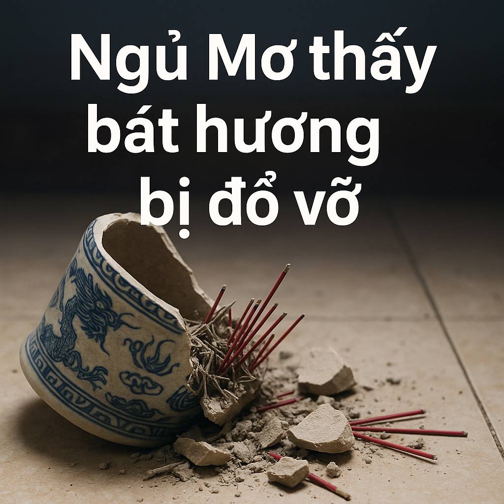 Mơ thấy bát hương bị đổ là điềm gì? Đánh số mấy?