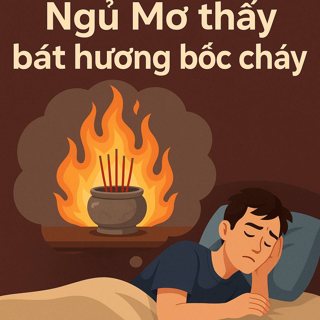 Mơ thấy bát hương bốc cháy là điềm gì? Đánh số mấy?