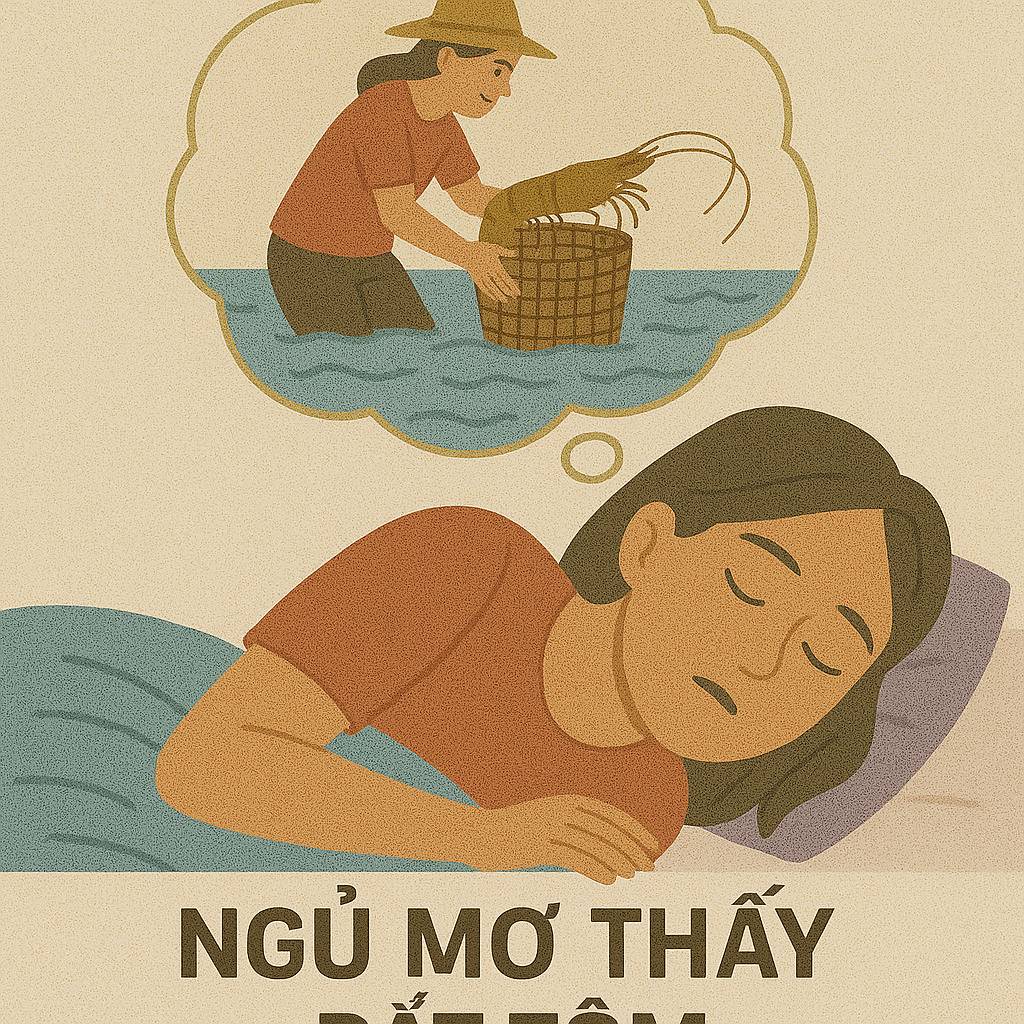 Mơ thấy bắt tôm là điềm gì? Đánh số mấy