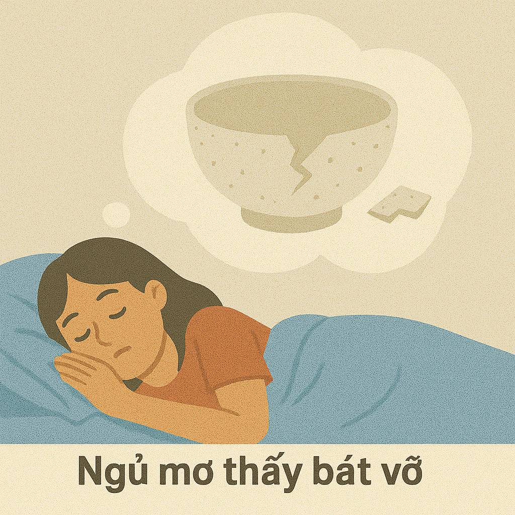 Mơ thấy bát vỡ là điềm gì? Đánh số mấy