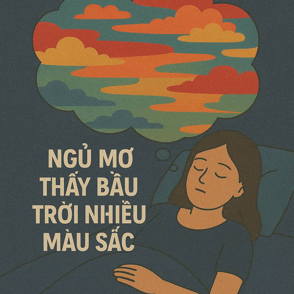 Mơ thấy bầu trời nhiều màu sắc là điềm gì? Đánh số mấy