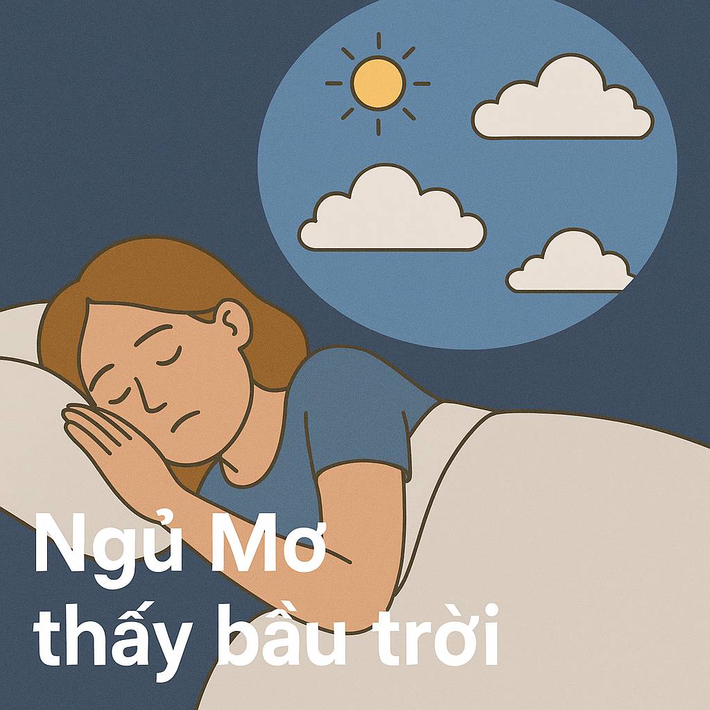 Mơ thấy bầu trời là điềm gì? Đánh số mấy?