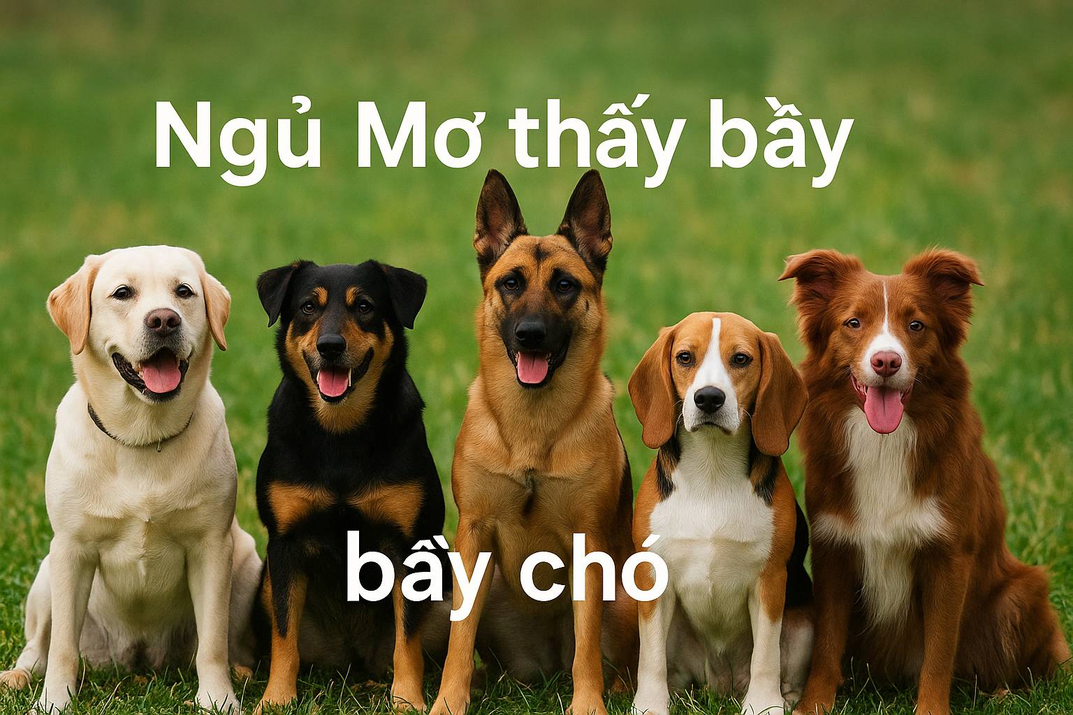 Mơ thấy bầy chó là điềm gì? Đánh số mấy?