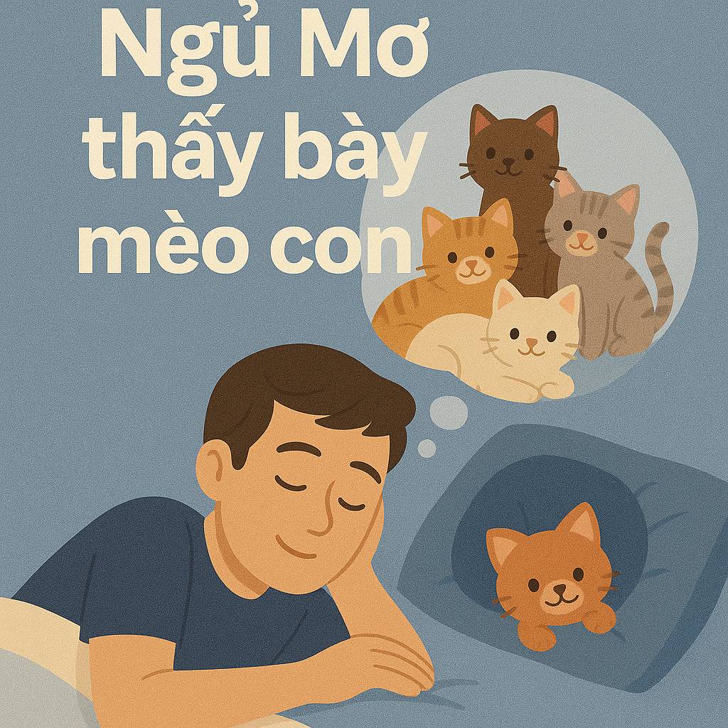 Mơ thấy bầy mèo con là điềm gì? Đánh số mấy chuẩn 2025