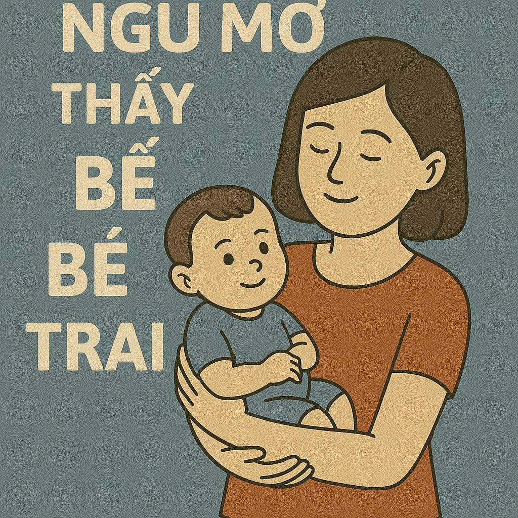 Mơ thấy bế bé trai là điềm gì? Đánh số mấy