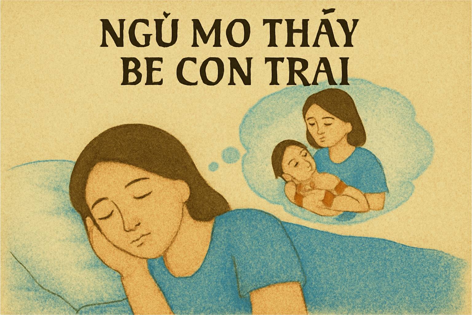 Mơ thấy bế con trai là điềm gì? Đánh số mấy