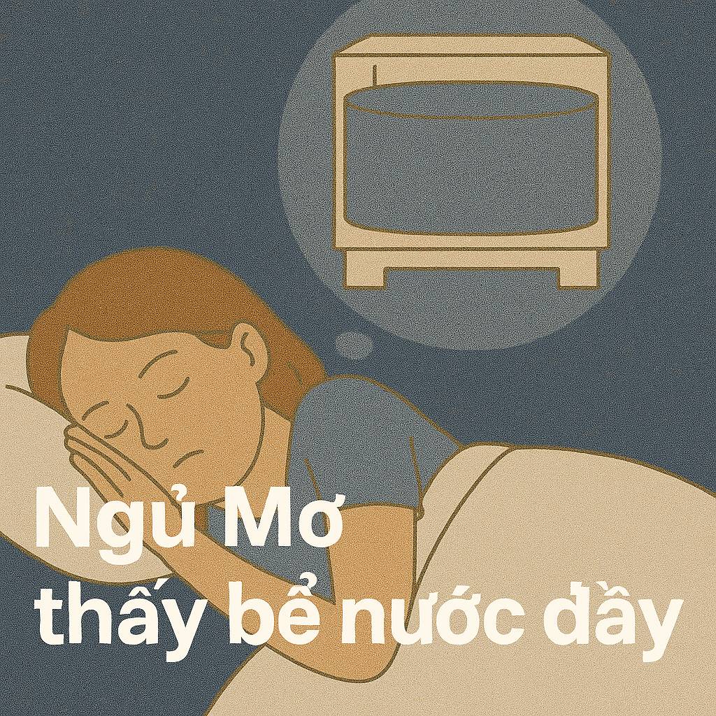 Mơ thấy bể nước đầy là điềm gì? Đánh số mấy?