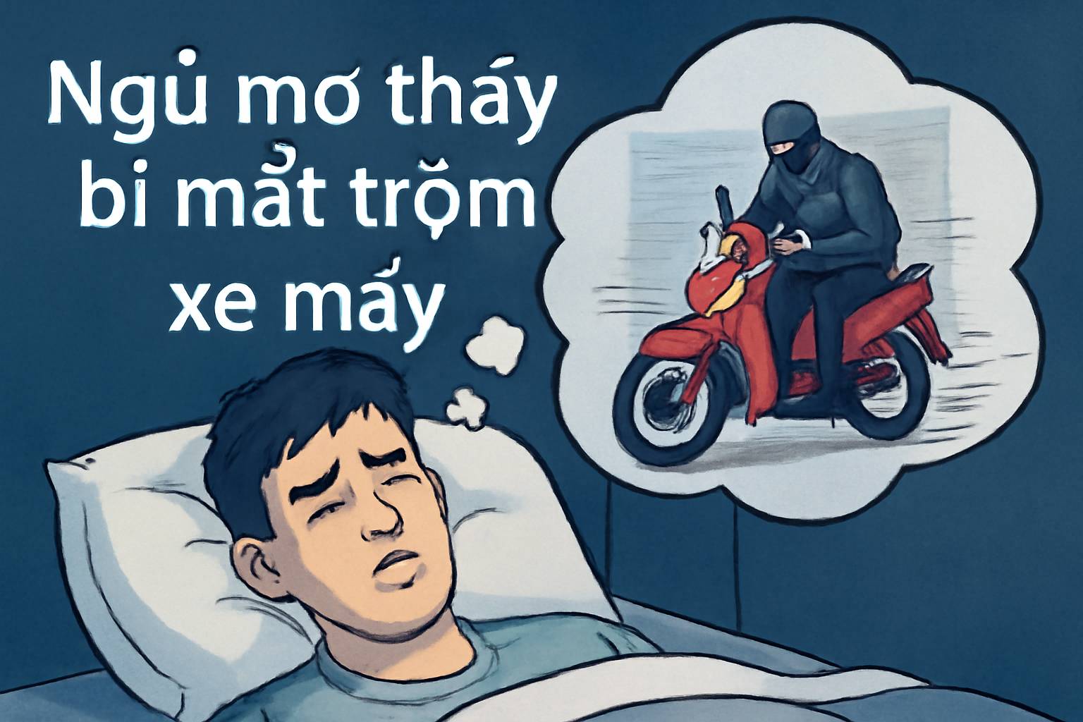 Mơ thấy bị mất trộm xe máy là điềm gì? Đánh số mấy?