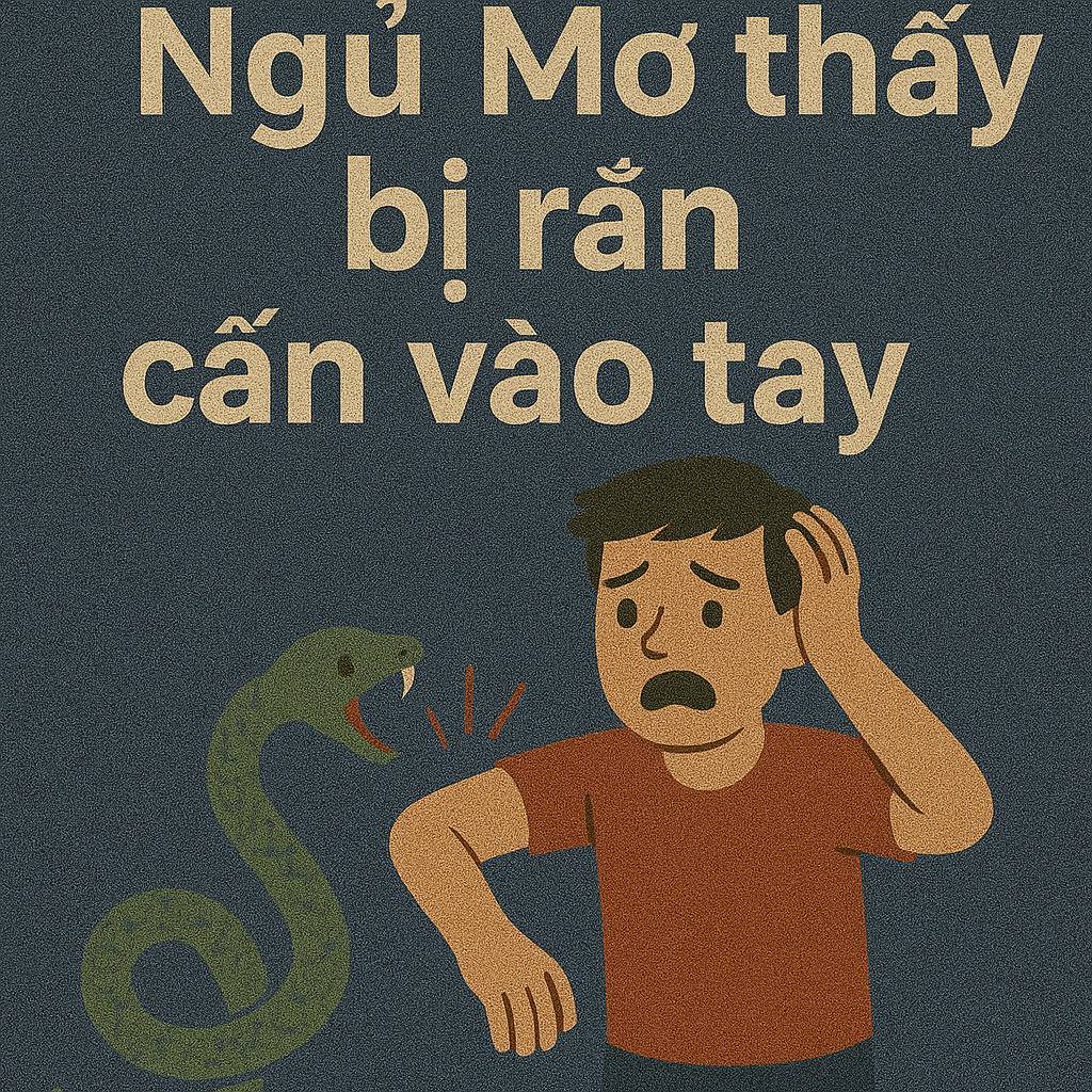 Mơ thấy bị rắn cắn vào tay là điềm gì? Đánh số mấy
