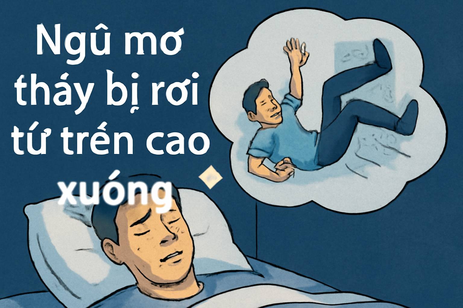 Mơ thấy bị rơi từ trên cao xuống là điềm gì? Đánh số mấy