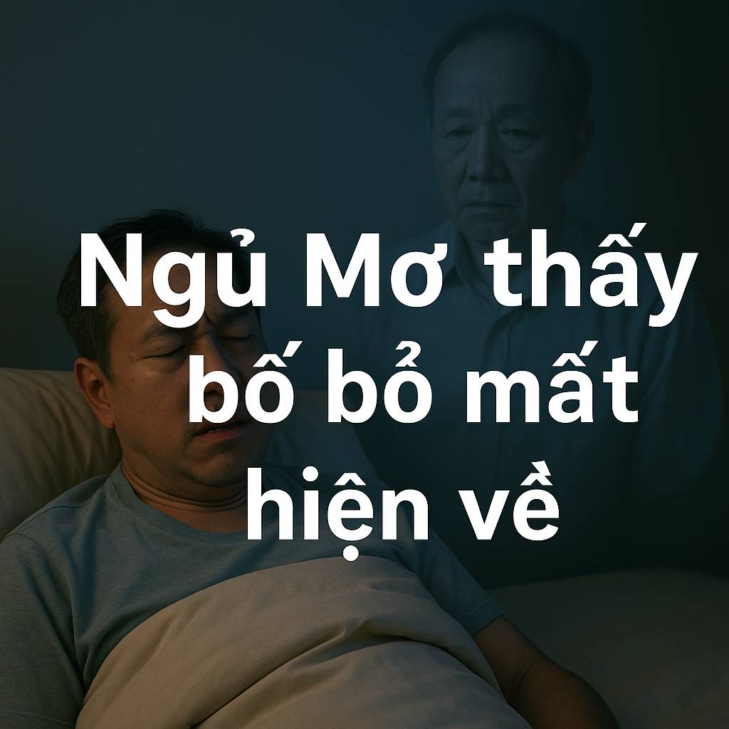Mơ thấy bố mất hiện về là điềm gì? Đánh số mấy?