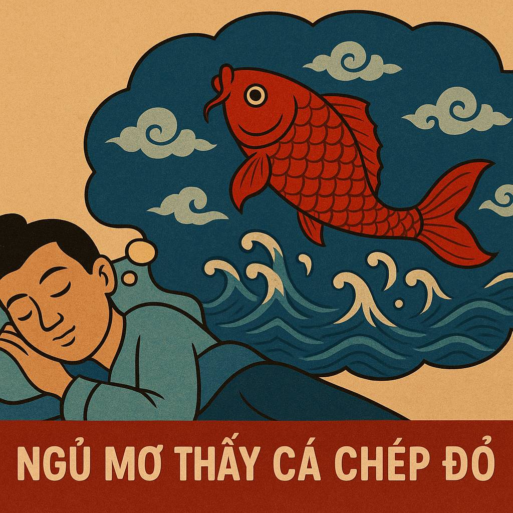 Mơ thấy cá chép đỏ là điềm gì? Đánh số mấy?