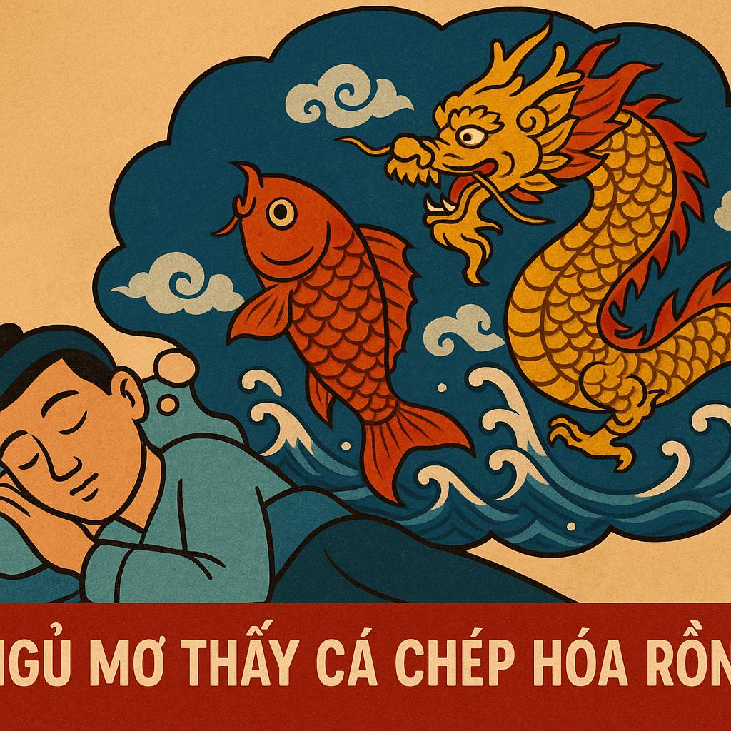 Mơ thấy cá chép hóa rồng là điềm gì? Đánh số mấy